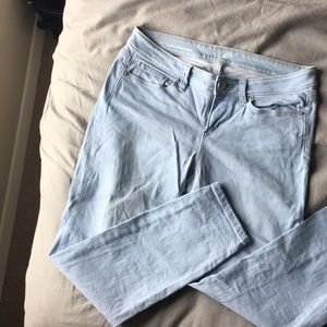 LOFT modern skinny light blue denim